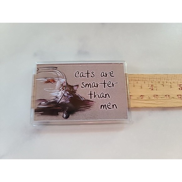 Vintage Cats Are Smarter Than Men Magnet - Picture 5 of 10
